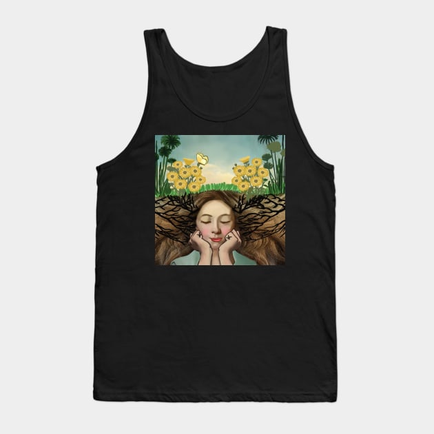 Girl's Imagination Tank Top by Art by Ergate